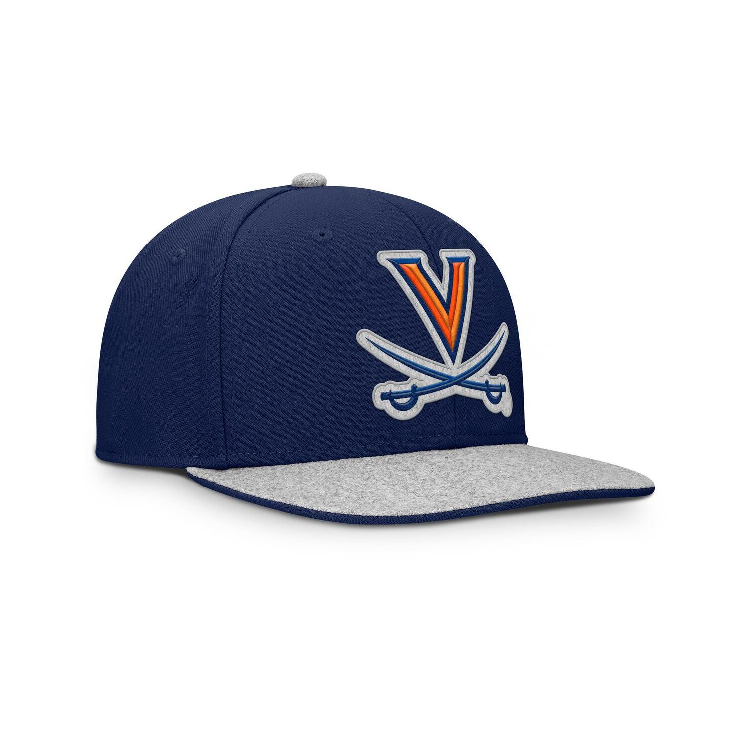 Men's Navy Virginia Cavaliers Loden Snapback Hat