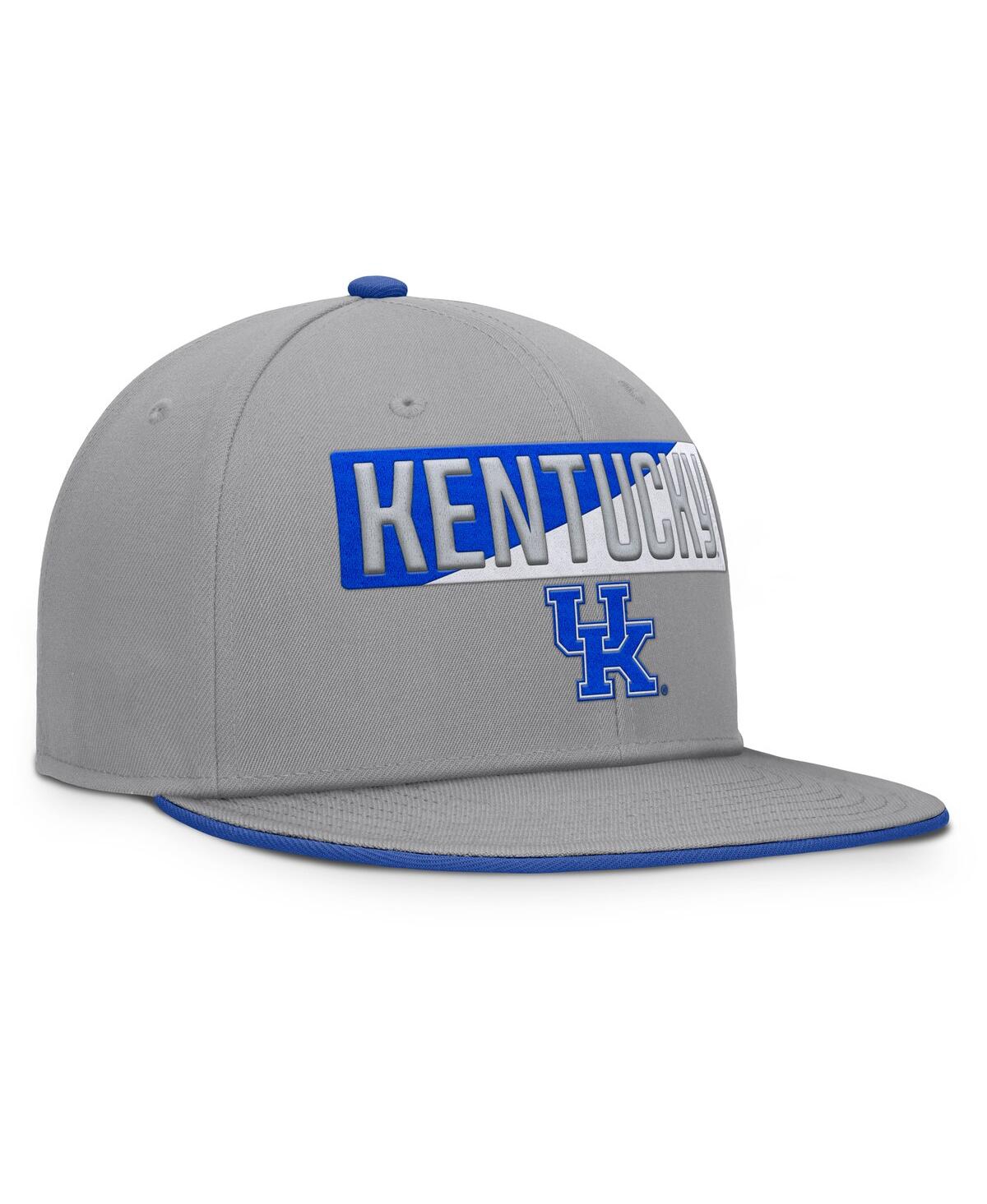 Fanatics Men's Gray Kentucky Wildcats Duo Snapback Hat In Gray