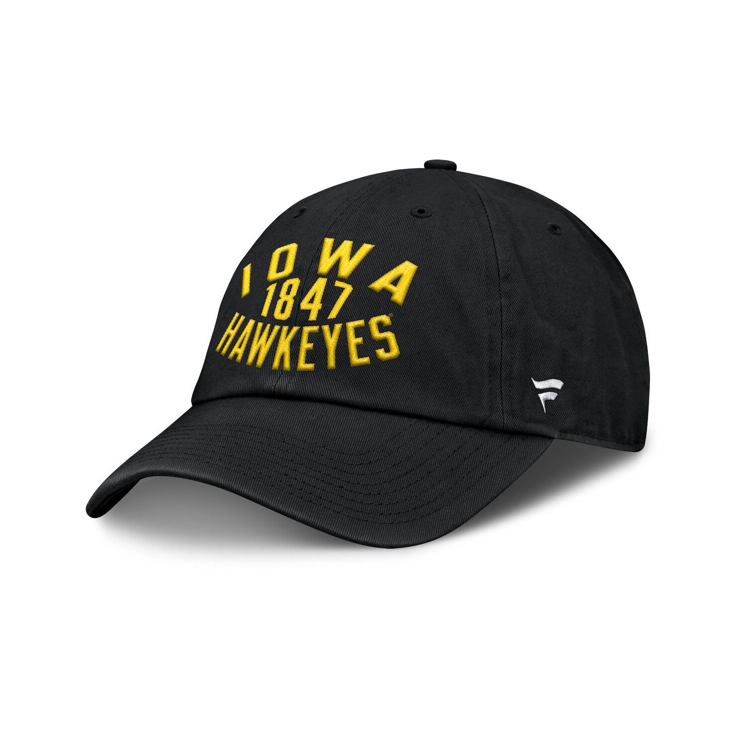 Men's Black Iowa Hawkeyes Archer Adjustable Hat