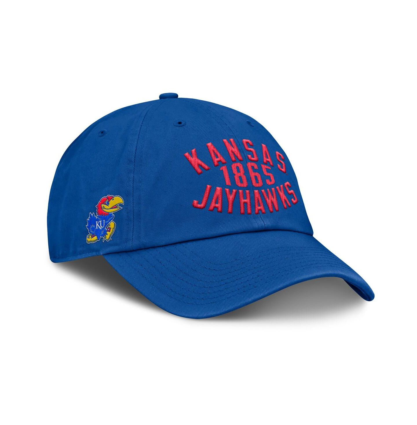 Мужская кепка Fanatics Royal Kansas Jayhawks Archer Adjustable Hat — фото 1