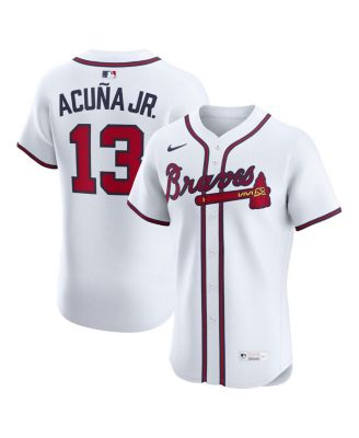 Nike - Men's Ronald Acuna Jr. White Atlanta Braves Home Elite Player Jersey
