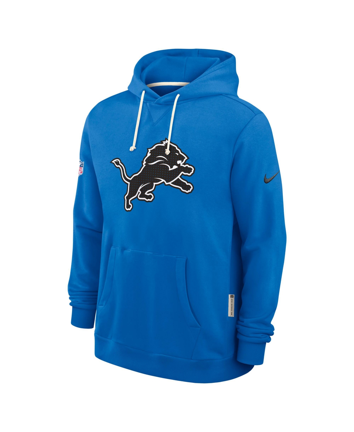 Nike Blue Detroit Lions Sideline Initial Home Performance Pullover Hoodie In Blue