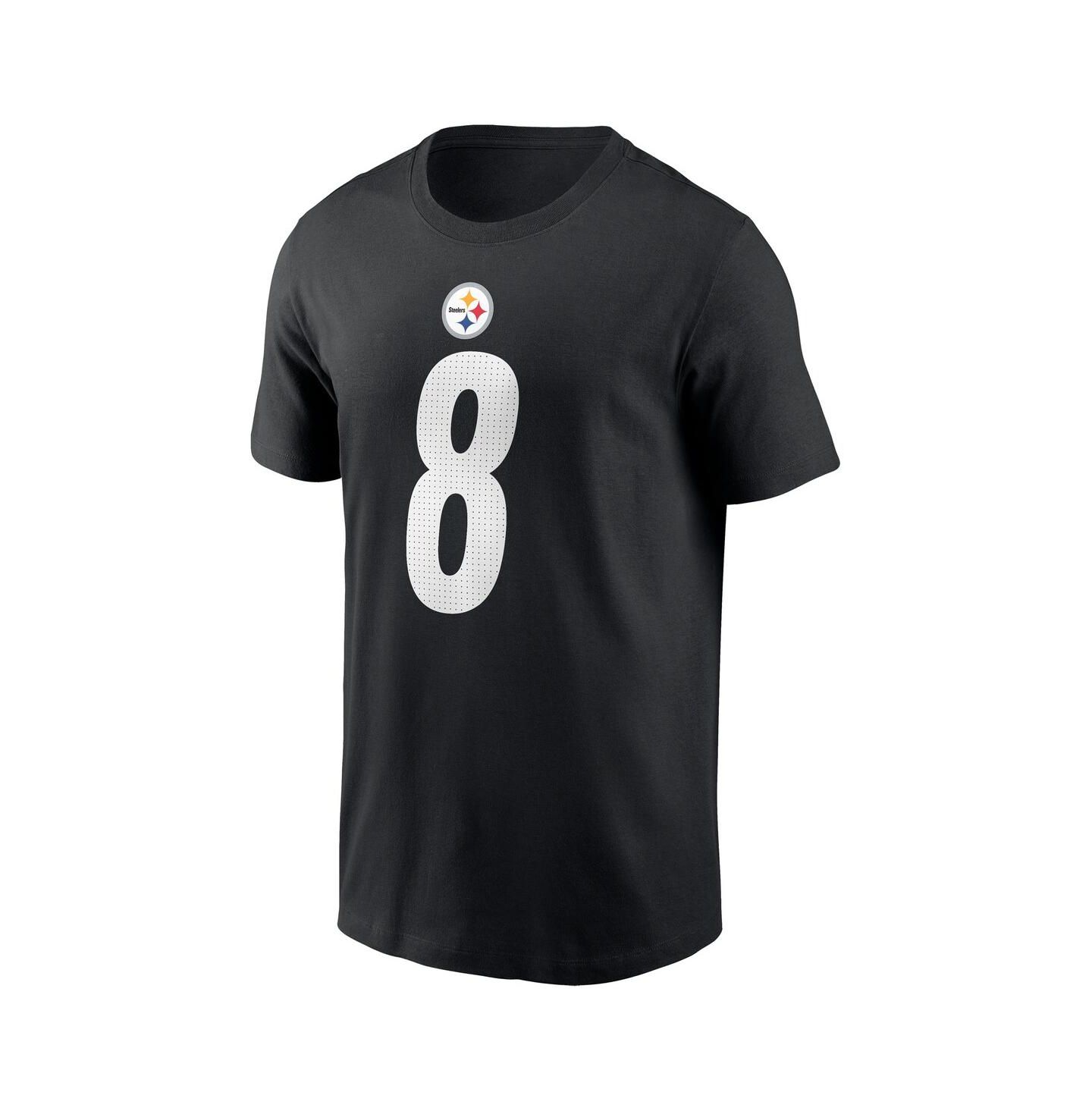 Мужская футболка Nike Aaron Rodgers Black Pittsburgh Steelers Name & Number — фото 2