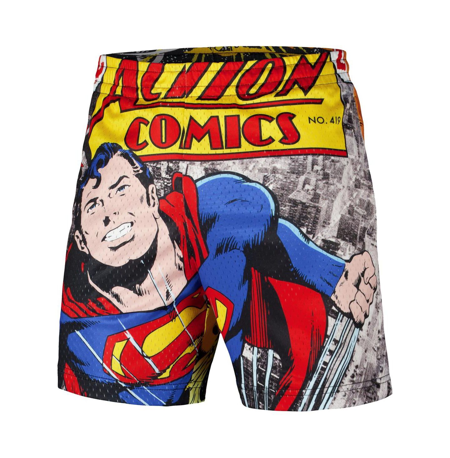 Мужские шорты Lids Black Superman Big Print Mesh — фото 2