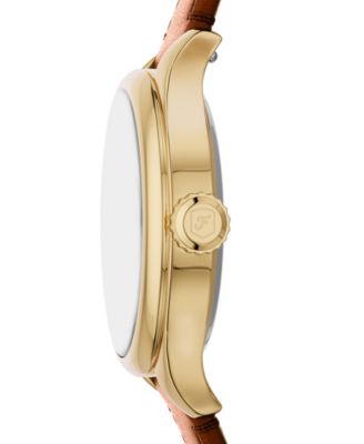 Fossil Women's Gilmore Three-Hand Brown Croco Leather Watch, 28mm