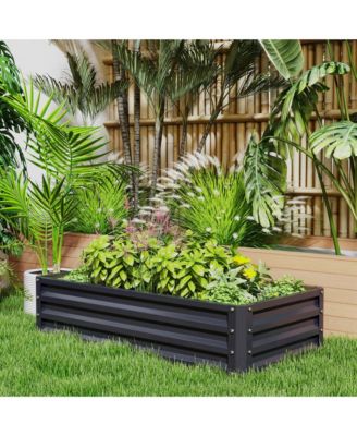 Raised Garden Bed Vegetable Planter Flower Gardening Box Patio