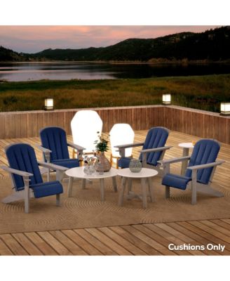 4PCS Adirondack Chair Cushion, Outdoor Chair Cushions,