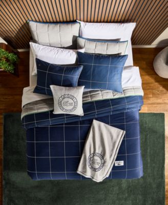 Tennis Checks Cotton 3-Pc. Comforter Set, King