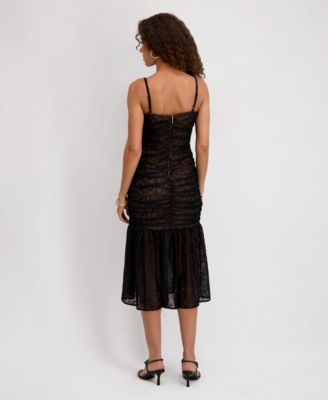 Women's Lace Sleeveless Midi Dress