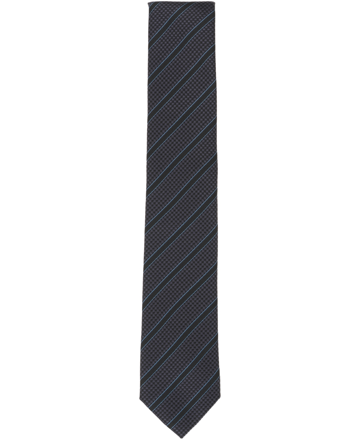 Alfani Men's Ember Stripe Pattern Tie, Macy's Exclusive In Black