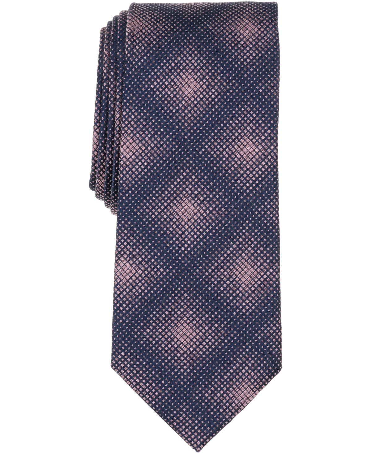 Alfani Men's Horizon Abstract Pattern Tie, Macy's Exclusive In Pink