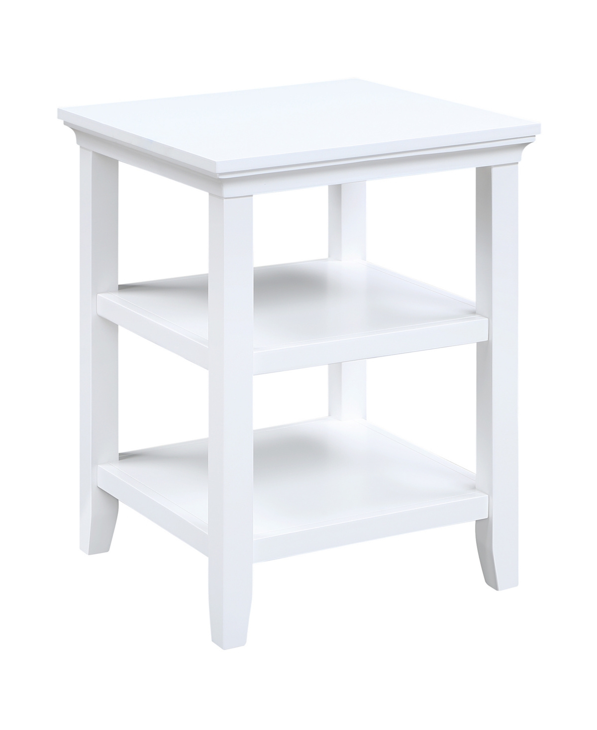 Convenience Concepts 18" Wood Tribeca End Table In White
