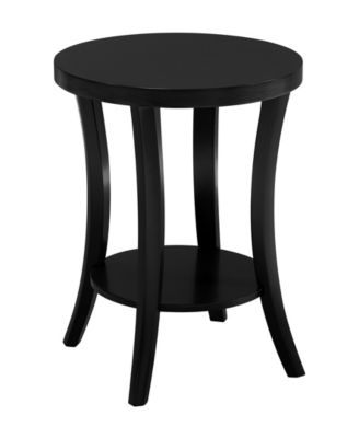 18" Wood Charleston Round End Table