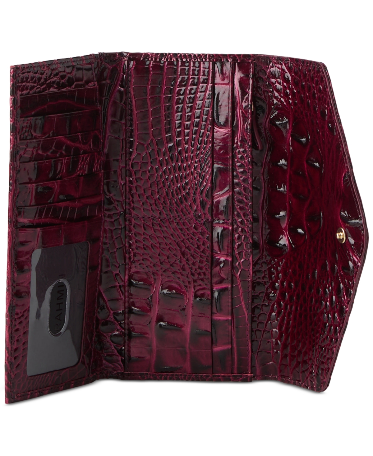 Brahmin Veronica Croc Embossed Leather Wallet