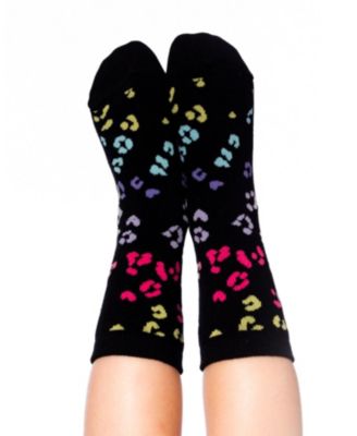 Girl 3-Pack Knit Socks Black and Multicolor - Toddler|Child