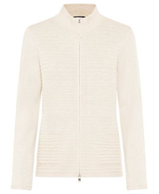 Women's Rib Knit Zip Front Cardigan