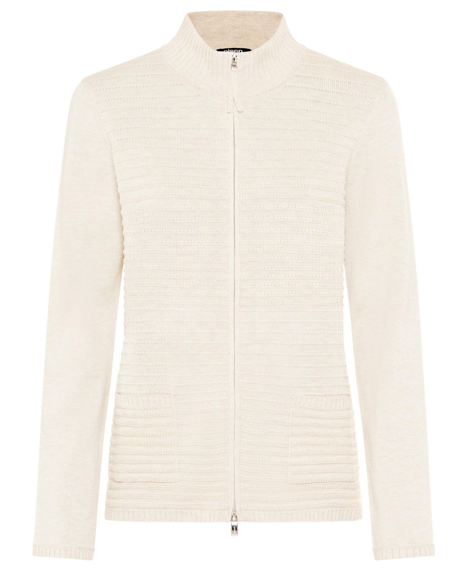 Women's Rib Knit Zip Front Cardigan