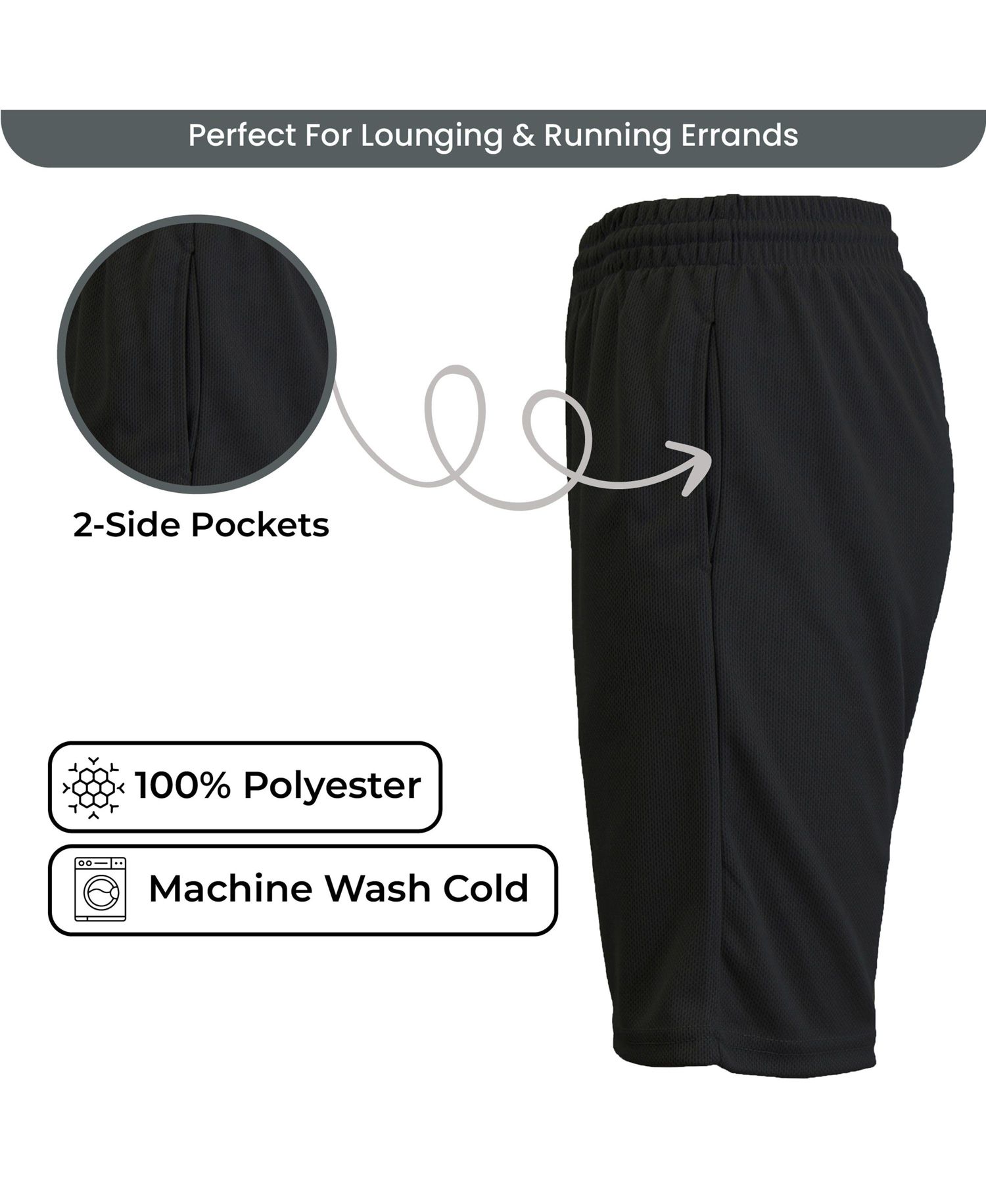 Women's Loose Fit Moisture Wicking Performance Mesh Shorts
