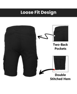 Women's Loose Fit Super Flex Stretch Cargo Jogger Shorts