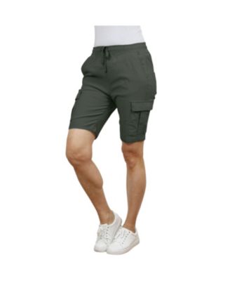 Women's Loose Fit Super Flex Stretch Cargo Jogger Shorts
