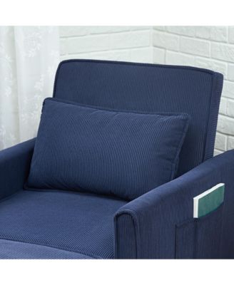 3-in-1 Convertible Chair Bed, Adjustable Sleeper Chair