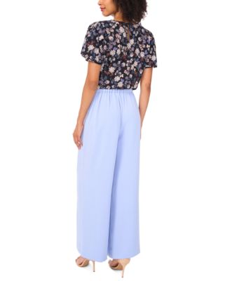 Women's Pleated-Front Wide-Leg Pants