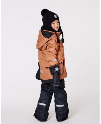 Kids Unisex Lined Winter Hat with Pompom Black - Toddler|Child