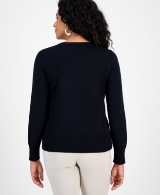 Women's V-Neck Button-Front Cardigan, Macy's Exclusive