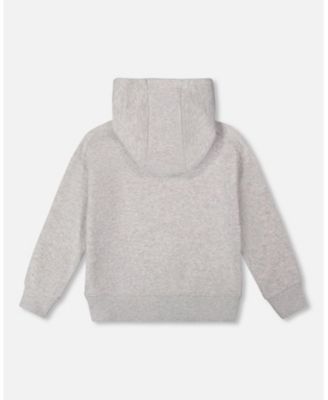 Boy Pullover Fleece Hooded Sweatshirt Light Heather Gray - Toddler|Child