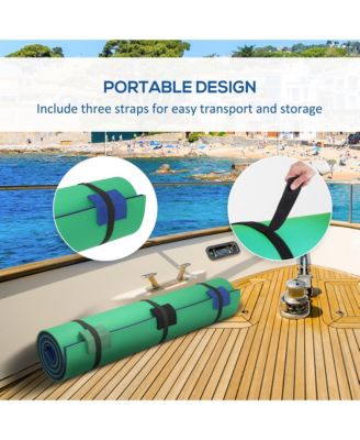 9' x 6' Lily Pad Floating Mat, Floating Water Pad for Lake,