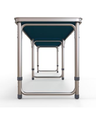 8' Folding Camping Table with Adjustable Legs, and