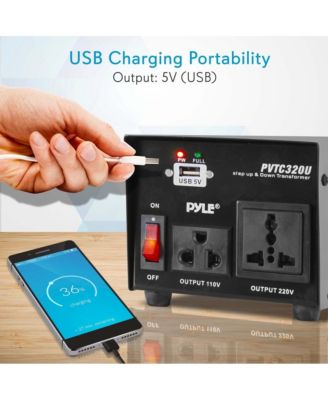Step Up and Step Down Transformer - Power Supply Voltage Converter with USB Charge Port (500 Watt)