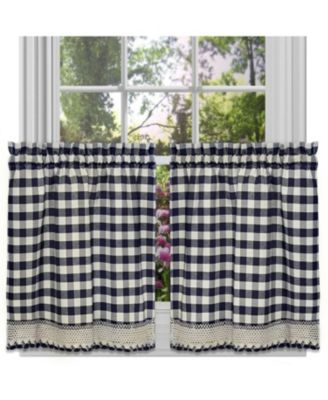 Buffalo Check Gingham Custom Window Curtain Treatments