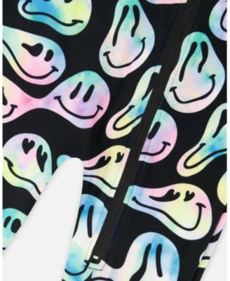 Girl One-Piece Thermal Underwear Smiley Face Girl - Toddler|Child