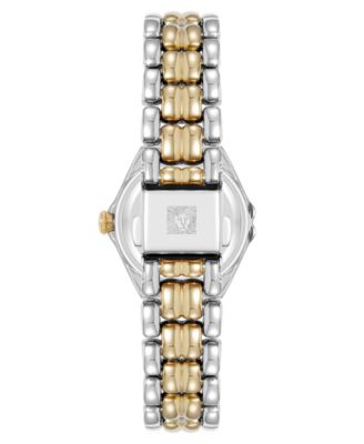 Women's Quartz Round Capital Two-Tone Metal Alloy Bracelet Watch, 28mm