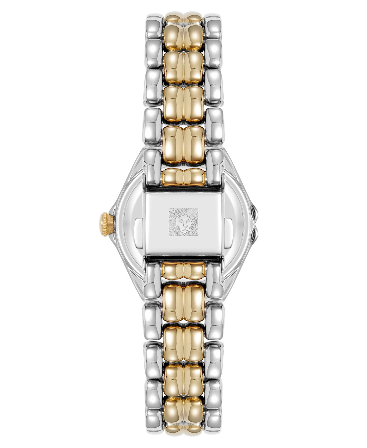 Женские часы Anne Klein Quartz Round Capital Two-Tone Metal Alloy Bracelet Watch, 28mm — фото 3