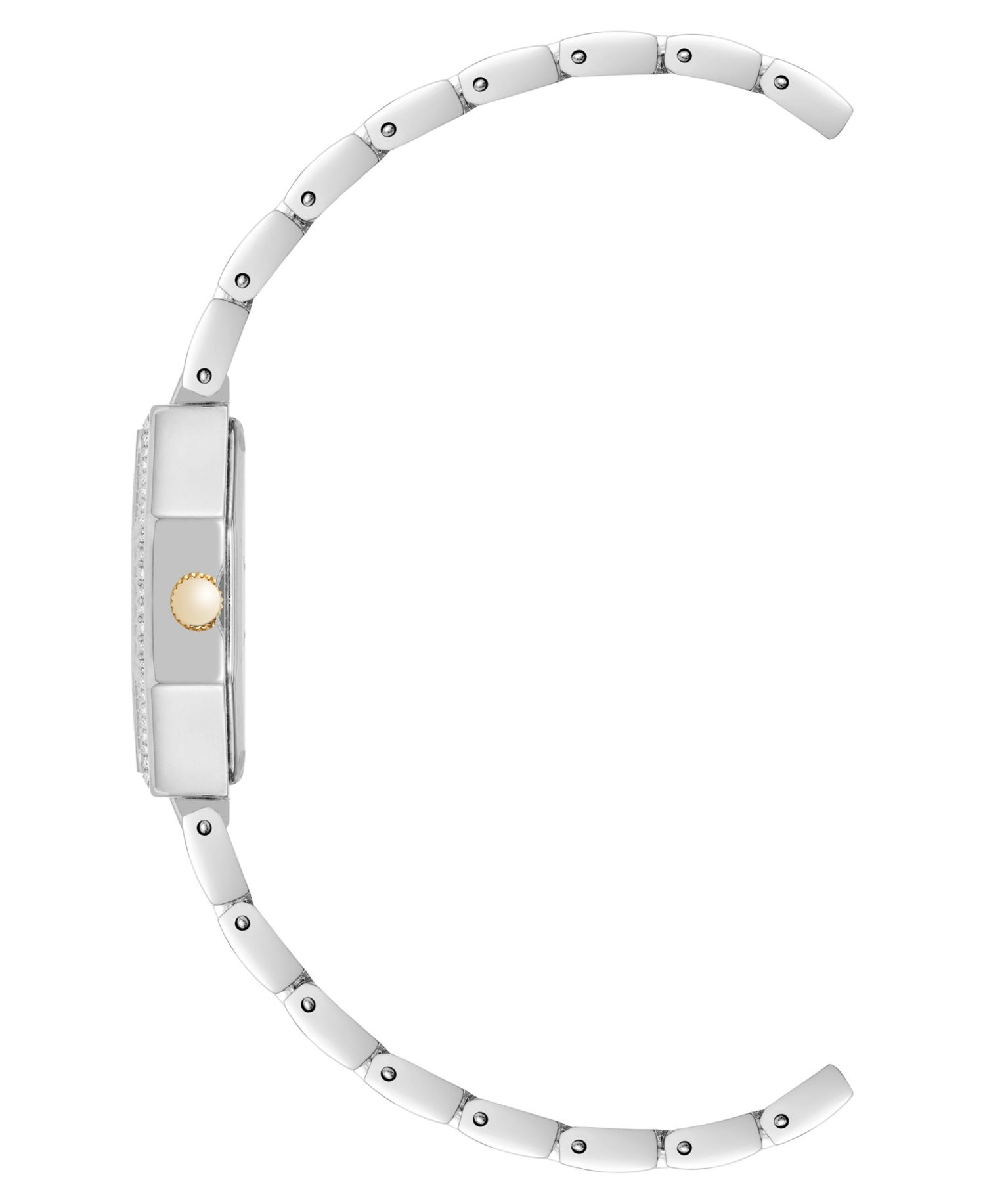 Women's Quartz Unique Octagonal Two-Tone Metal Alloy Watch, 26mm
