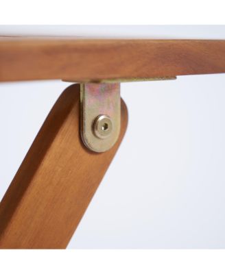 3 Pieces Patio Wicker Bistro Set Foldable W/ Cushions, Light