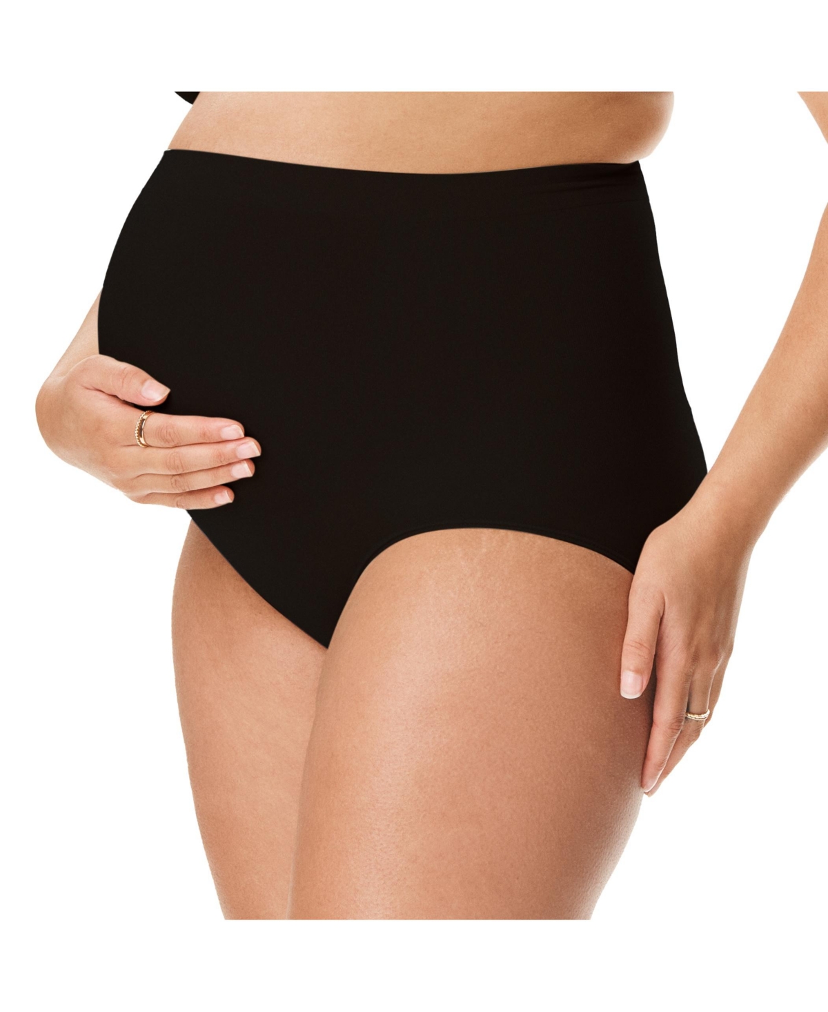Motherhood Women's Maternity Seamless Over-the-Bump Panty, 2-Pack