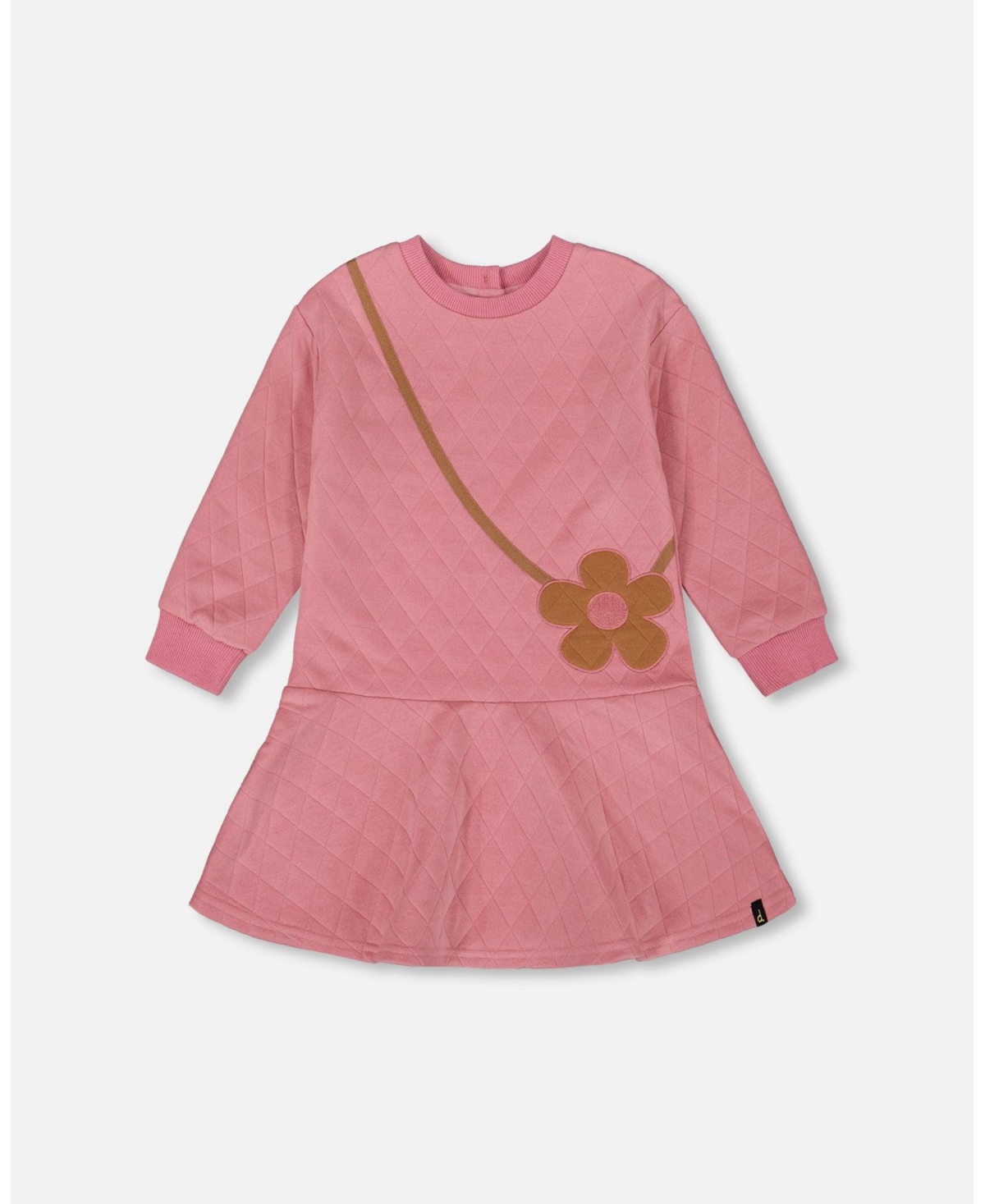 Deux par Deux Girl Quilted Dress Purple Pink - Toddler|Child - Purple pink