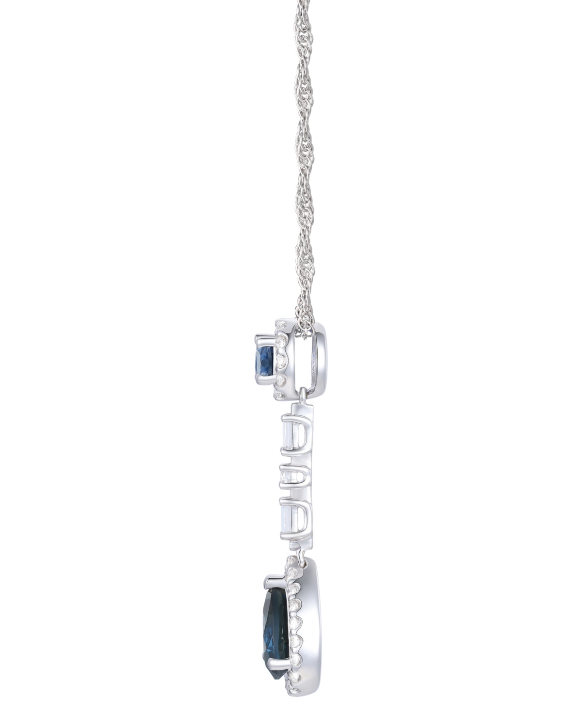 Macy's Ruby (1-1/6 Ct. T.w.) & Diamond (1/4 Ct. T.w.) 18" Lariat Necklace In 14k Gold In Blue
