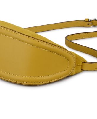 The Iris Suede Small Zip Top Crossbody Bag
