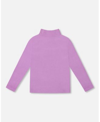 Little Girls Super Soft Ribbed Mock Neck Top - Toddler|Child