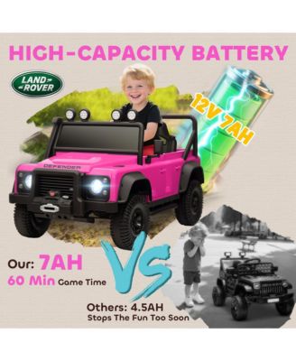 Kids Electric Car, Land Rover Licensed Off-Road Ride On Car,