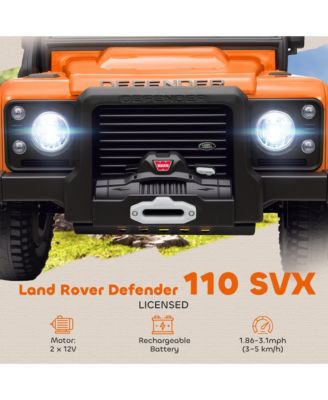 Kids Electric Car, Land Rover Licensed Off-Road Ride On Car,