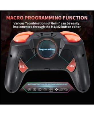 Wireless Switch 2 Controller for Nintendo Switch/Lite/OLED, with Programmable Back Buttons, 6-Axis Gyro, Turbo Function & Wake