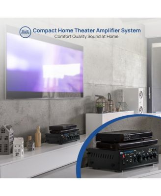 Stereo Power Amplifier - Compact Audio Amp with MP3/USB Reader (2 x 120 Watt)