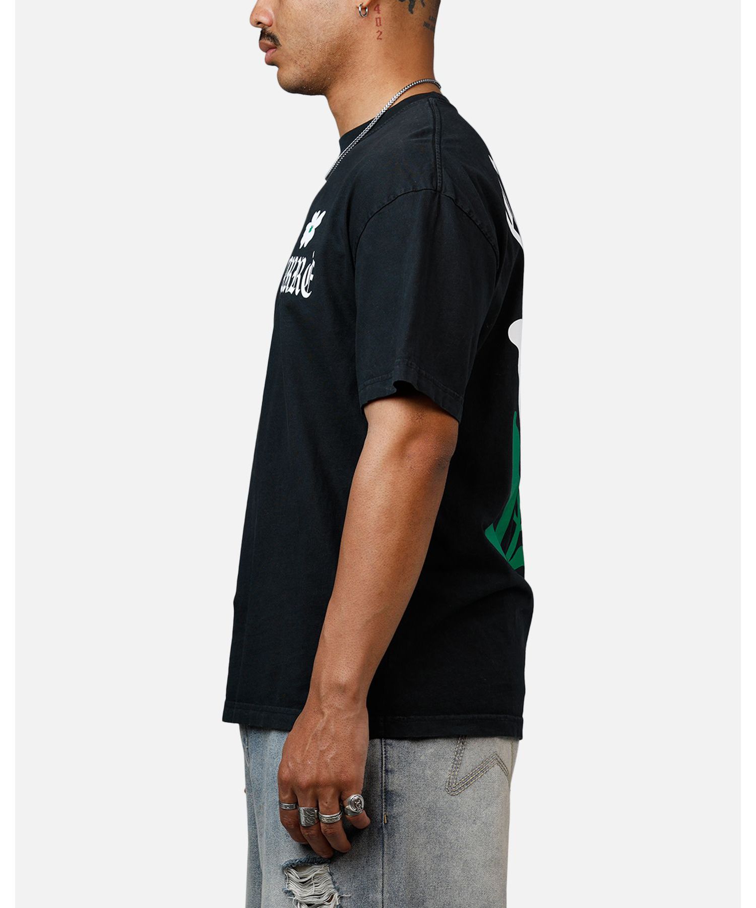 Men's Eternal Garden Heavyweight T-Shirt - Black Acidwash M