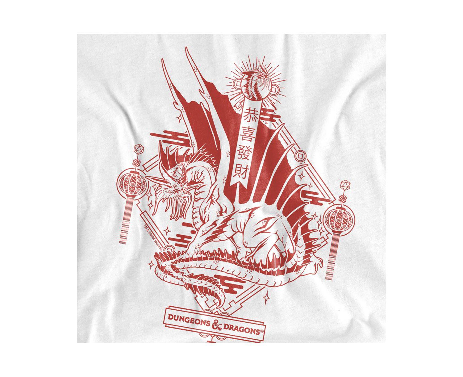 Men's Dungeons And Dragons Year Of The Dragon Red Lantern T-Shirt
