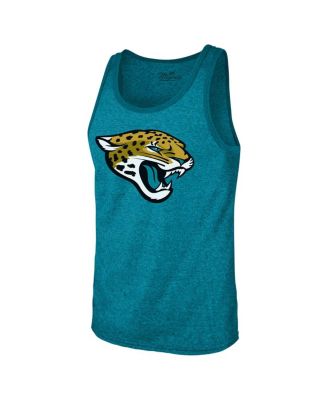 Threads Men's Trevor Lawrence Teal Jacksonville Jaguars Tri-Blend Player Name Number Tank Top T-Shirt